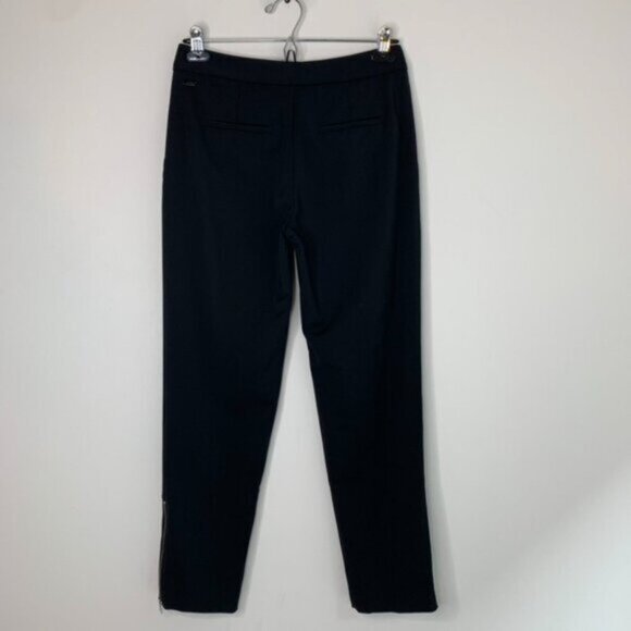 Wilfred Aritzia Pants Trousers Straight leg zipper ankle pleated Black Size 0 - Picture 8 of 15